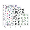 Naklejki do paznokci cienkie samoprzylepne halloween R233 złote