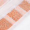 Portaoggetti con decorazioni in bulion MollyNails, oro rosa, 1000 pezzi