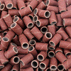 Cappucci per manicure e pedicure, mandrini, inserti abrasivi, cilindro da 6 mm, grana 150, marroni, 1000 pezzi.