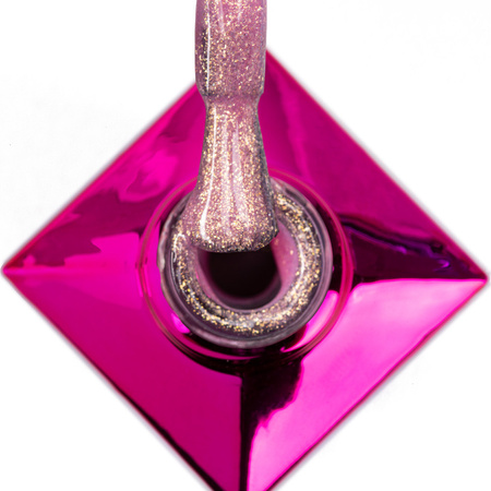 Гібридний лак MollyNails Bling it on! Frozen Rose 8 г № 502