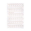 Adhesivos para uñas / French / Línea de sonrisa francesa, 48 unidades, rosa dorado, STZ-CS169