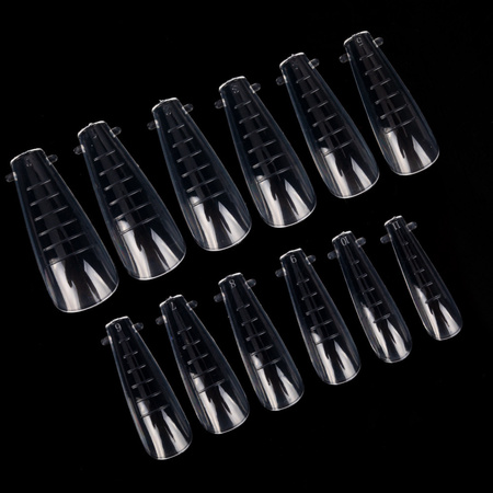Верхні форми для нарощування нігтів з поділкою MollyNails «Балерина» YQ-3, 120 шт.
