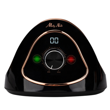 68-W-Nagelfräse MollyNails für Maniküre und Pediküre, schwarz-gold, M15, 45.000 Umdrehungen