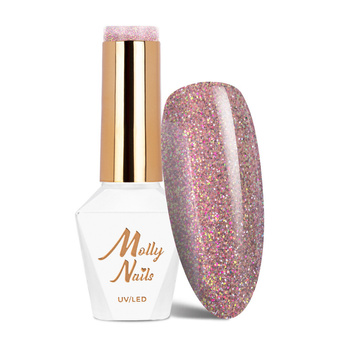Vernis hybride MollyNails Shocking Shine Sinner sans HEMA/Di-HEMA, 8 g, n° 687