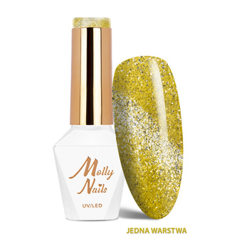 Cat Eye Glacier Crush No. 256 LED/UV Gel Polish by Golden MollyNails – HEMA/Di-HEMA Free, 8g