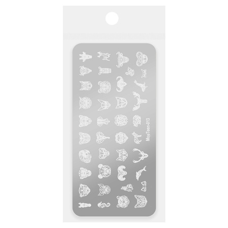 Mouteen Patterned Stamp Plate No. 013