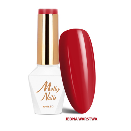 Lakier hybrydowy MollyNails Glamour Women Ferrari HEMA/Di-HEMA Free 8g Nr 07