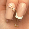 3D-Perlenblumen-Nageldekorationen MollyNails Nr. 2, 10 Stück