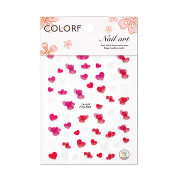 Autocollants pour ongles en forme de cœurs pour la Saint-Valentin CA-856