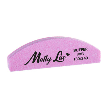 Polisseuse double face Buffer mini demi-lune Soft 180/240 MollyLac