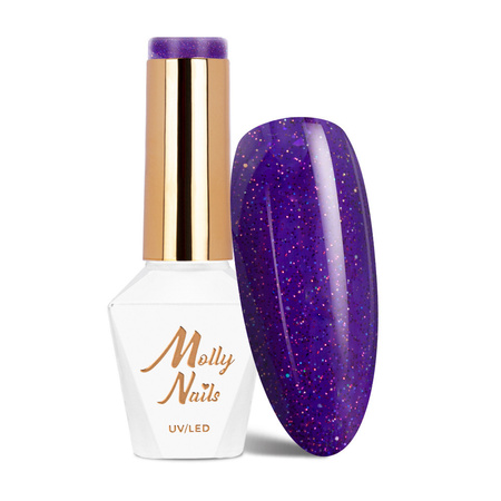 Lakier hybrydowy MollyNails Winter Crystalize Eternal Beauty HEMA/Di-HEMA Free 8g Nr 226