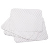 MollyNails white perforated dust-free cotton pads for nails, 5x5 cm, 200 pcs