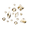 Adornos para uñas MollyNails: mezcla de strass dorados, 150 unidades