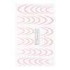 Gradient water decals for nails/ French/ Ombre/French smile line 34 pcs pink STZ51