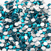 Strass per unghie in vetro SS10 Blue Zircon, circa 50 pezzi.