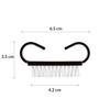 Small Black Manicure and Dust Brush, 10-Pack