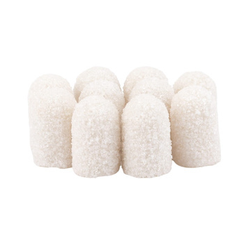 Cappucci per pedicure 7 mm, gradazione 60, 10 pezzi, ABS, Podo AlleMed, bianco