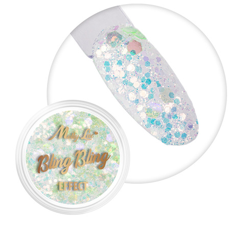 Polvo para uñas MollyLac Bling Bling Effect 1 g N.º 11