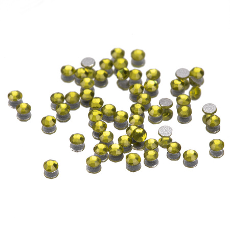Strass per unghie in vetro SS3 Olivine, circa 50 pezzi