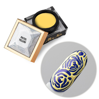 Creative Flow Color Gel - Gel creativo per Nail Art per realizzare motivi sfumati e delicati MollyNails Pastel Yellow Senza HEMA/Di-HEMA 5 g