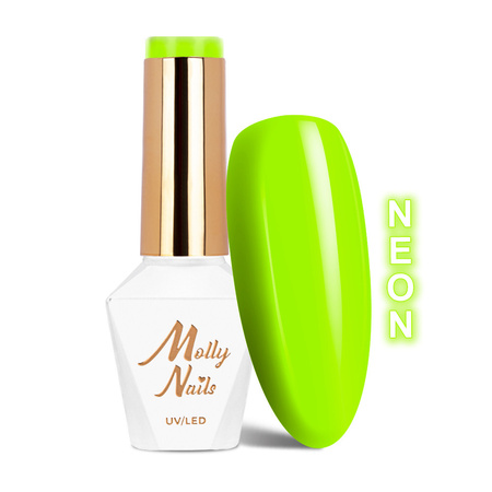 Vernis hybride MollyNails Fancy Fashion Lemonade Neon sans HEMA/Di-HEMA, 8 g, n° 335