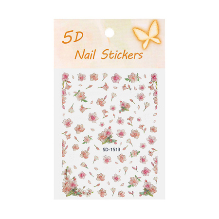 5D Self-Adhesive Flower Nail Stickers SD-1513