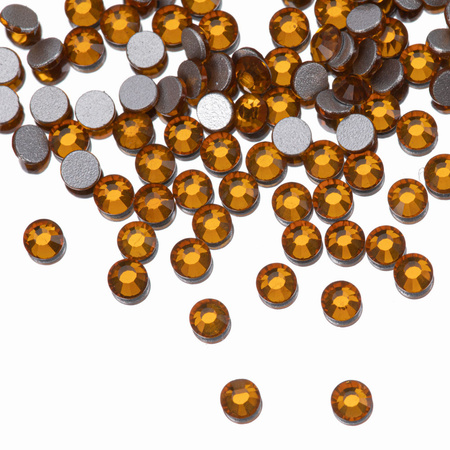 SS5 Topaz glass nail rhinestones, approx. 50 pcs