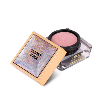 Jelly Builder Gel von MollyNails – ein dickflüssiges, hartes Gel in der Farbe Smoky Pink, frei von HEMA und Di-HEMA, 15 g