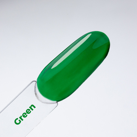 Top colorato senza risciacquo Crystal Glass MollyNails Green HEMA/Di-HEMA Free 10 g