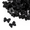MollyNails 3D bow nail decorations, black, 100 pcs
