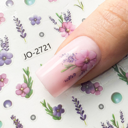 Self-adhesive flower nail stickers JO-2721