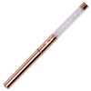 Golden gel brush with zirconia, oval MollyLac No. 4