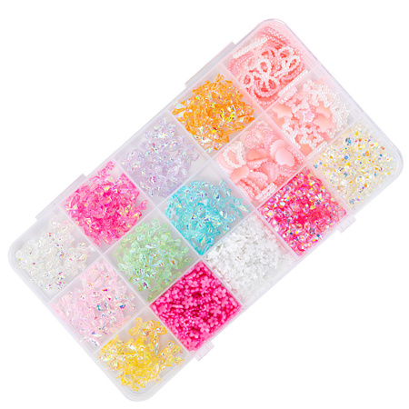 Schmuckschachtel mit Schleifen, Blumen und Herzchen BKHZ-009