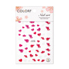 Adhesivos para uñas con corazones de San Valentín CA-856