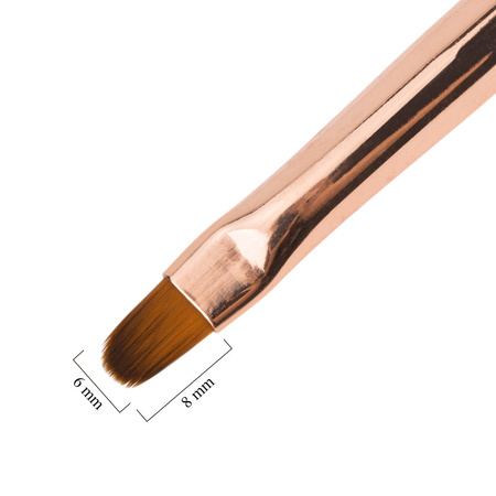 Pincel doble para gel, ovalado, para decoraciones, 9 mm, sin marca