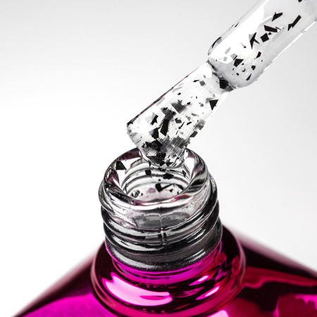 Jack Top MollyNails no wipe z drobiną Black HEMA/Di-HEMA Free 10g