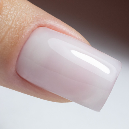 Каучукова основа для LED/UV з волокнами MollyNails Rubber Fiber Base Milky 10 г