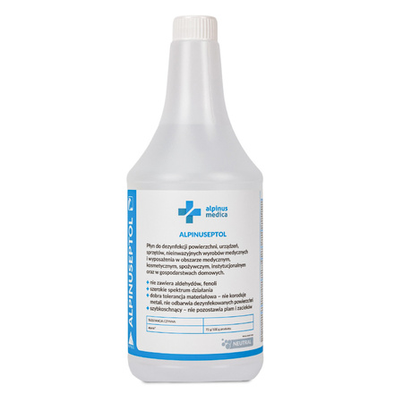 Liquide désinfectant pour surfaces Alpinus Medica Alpinuseptol Neutral 1 000 ml