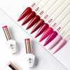 La Vie en Rouge No. 322 Deep Obsession LED/UV Gel Polish by MollyNails—HEMA/Di-HEMA Free, 8 g + FREE Glitter Sample Pack