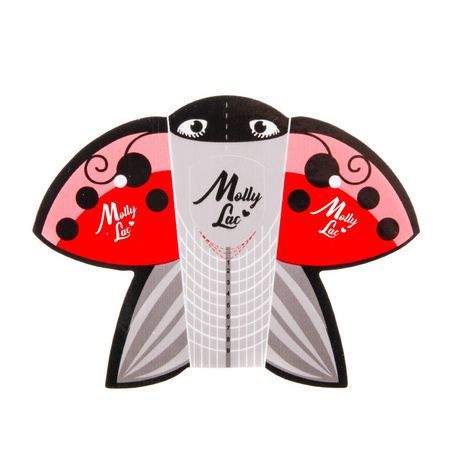 Ladybug ladybug nail mold templates MollyLac 100 pcs