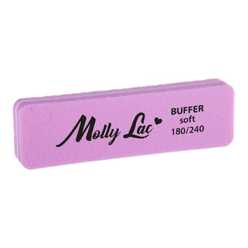 Lucidatrice bifacciale Buffer mini larga Soft 180/240 rosa MollyLac