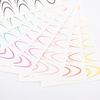 Gradient water decals for nails/ French/ Ombre/ French smile line set of 8 colors STZ48-STZ55