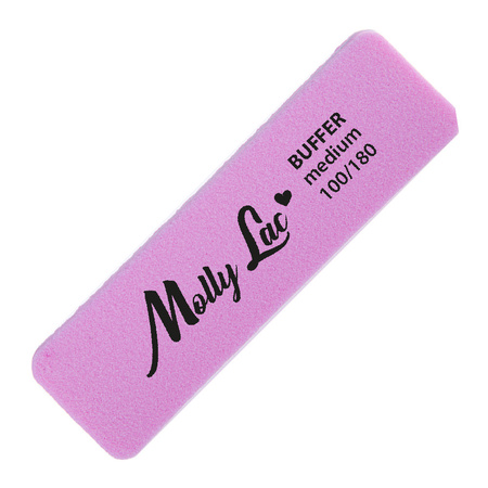 Double-sided buffer mini wide Medium 100/180 pink MollyLac