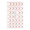 Gradient water decals for nails/ French/ Ombre/French smile line 33 pcs red STZ42