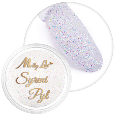 Polvo para uñas MollyLac «Polvo de sirena», bote de 2,5 g, n.º 6