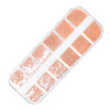 Коробка з прикрасами MollyNails у стилі «бульйон», рожеве золото (rose gold), 1000 штук