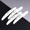 MollyNails Standard 180/240 Mineral Nail File (Boat Shape, Half-Moon)