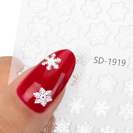 Самоклеючі святкові наклейки на нігті 5D від MollyNails SD-1919