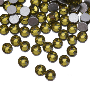 Strass de cristal para uñas SS10 Olivine, aprox. 50 unidades.