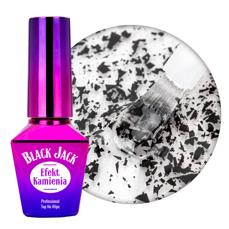 Jack Top MollyNails « no wipe » avec des paillettes, sans HEMA/Di-HEMA, 10 g